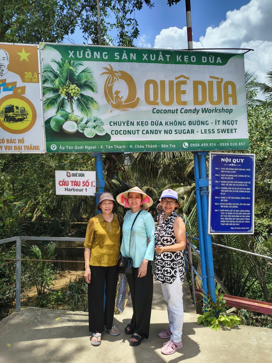 Ảnh thực tế khách check-in tại làm kẹo dừa Bến Tre — 5