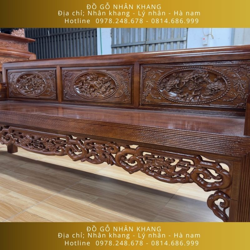 Bộ Bàn Ghế Trường Kỷ Gỗ Lim 217