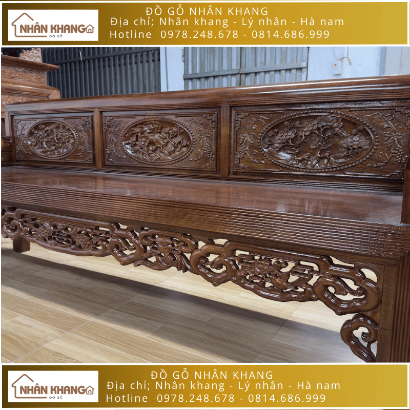 Bộ Bàn Ghế Trường Kỷ Gỗ Lim 217