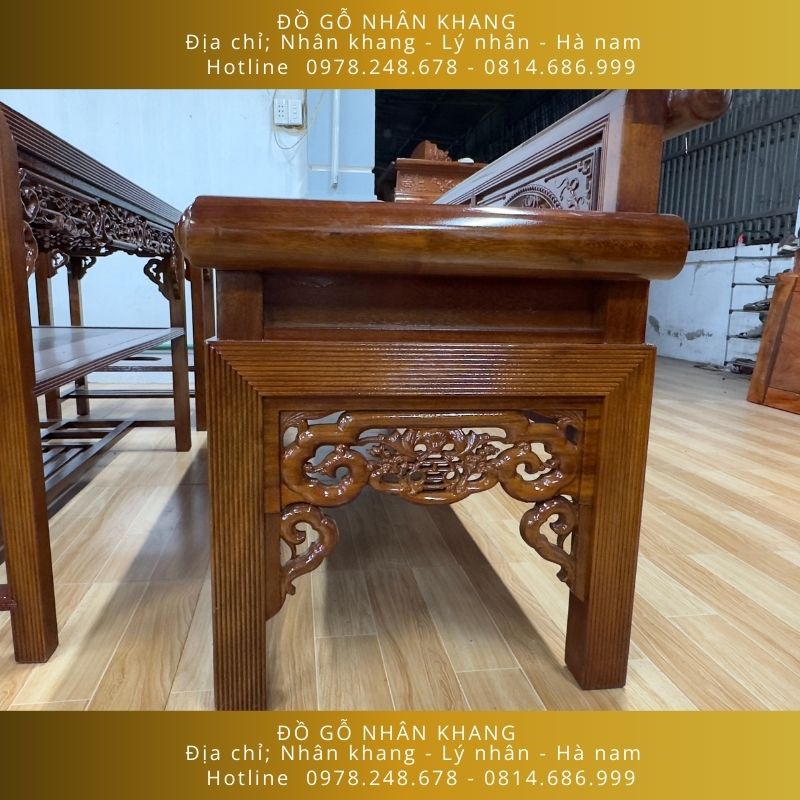 Bộ Bàn Ghế Trường Kỷ Gỗ Lim 217