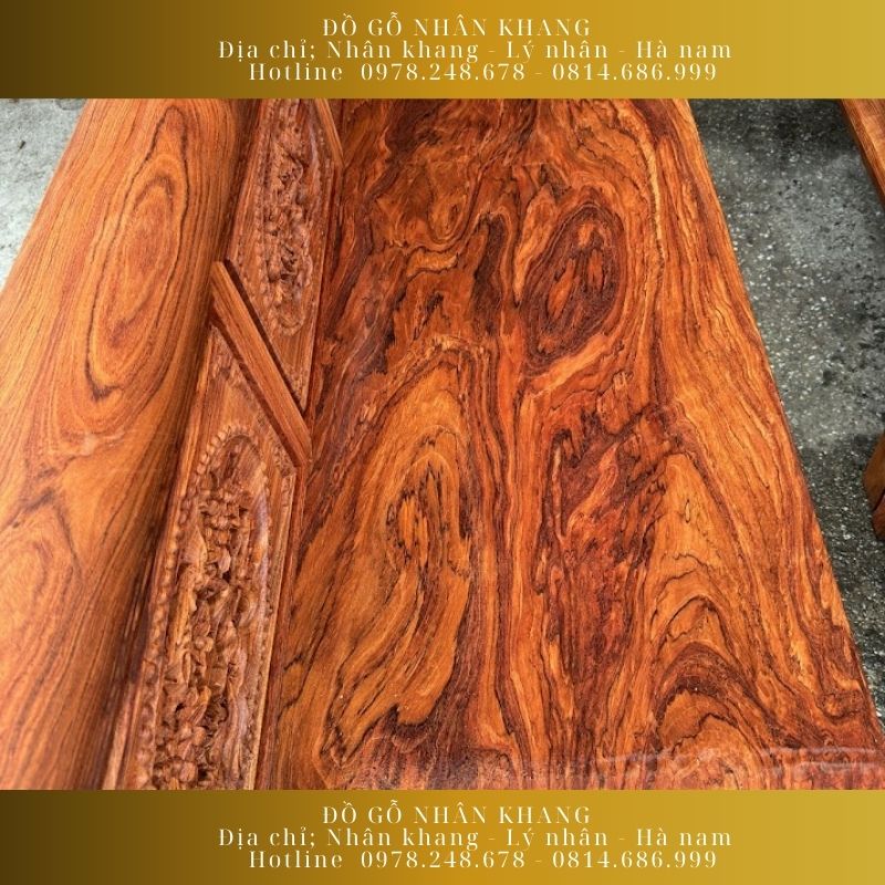 Bộ Trường Kỷ Gỗ Hương Đá 13 Chỉ 237