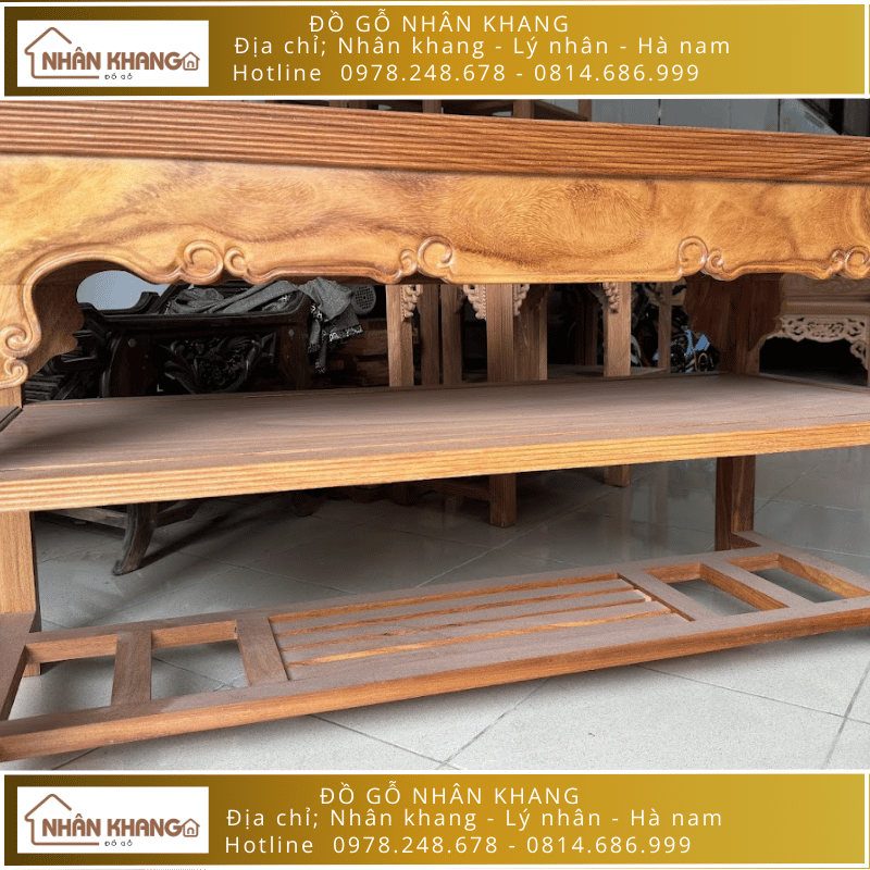 Bộ Trường Kỷ Gỗ Gõ Đỏ 11 Chỉ 217