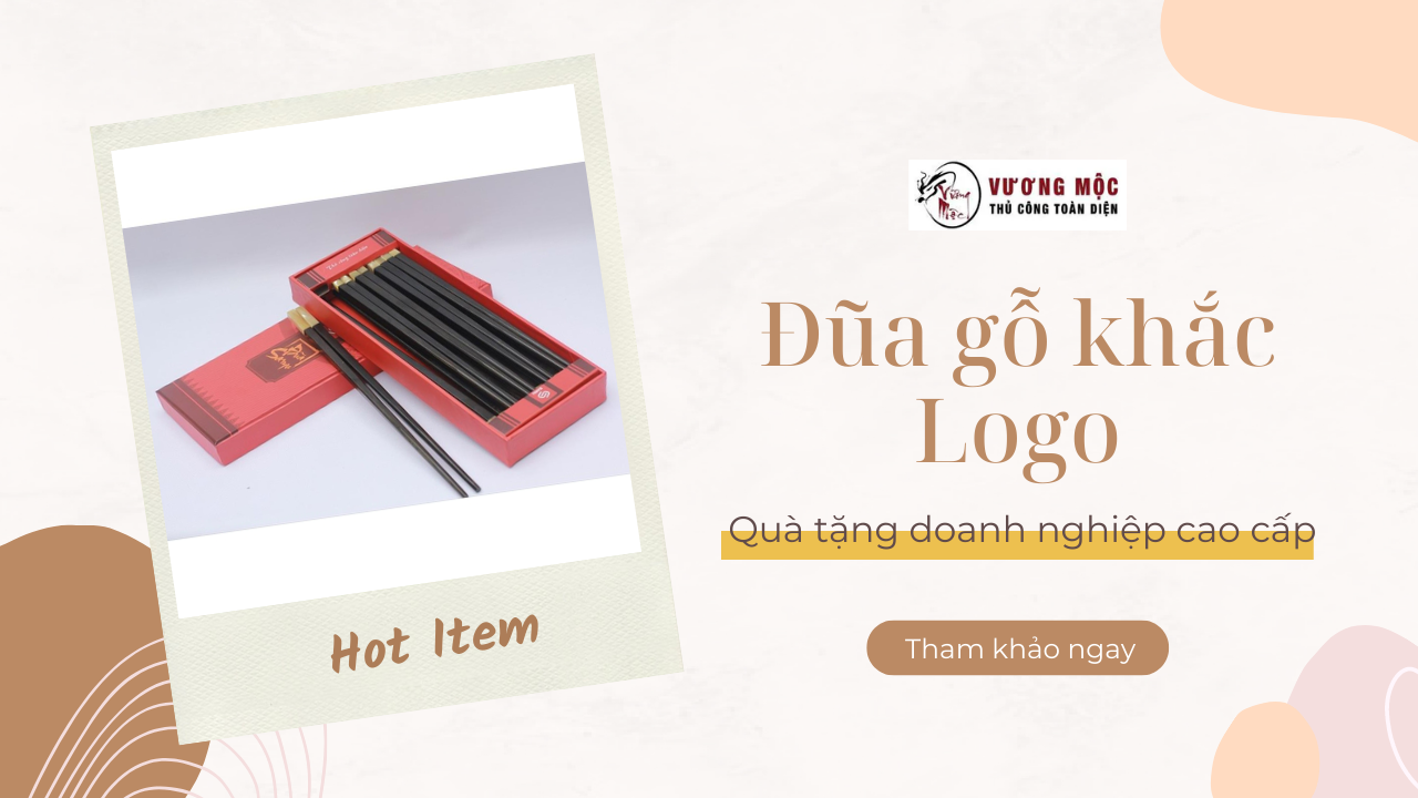 Đũa Gỗ Khắc Logo - Quà Tặng Doanh Nghiệp Cao Cấp