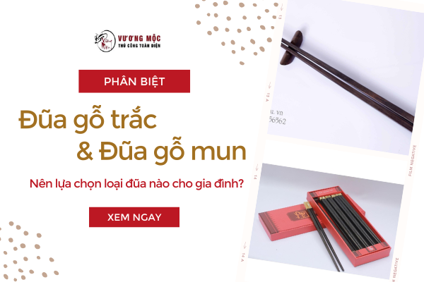 Phân Biệt Đũa Gỗ Trắc Và Đũa Gỗ Mun? Nên Lựa Chọn Loại Đũa Nào Cho Gia Đình?