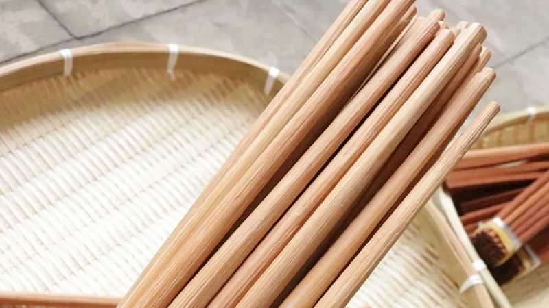 Đũa tre được sử dụng khá phổ biến trong các gia đình Việt Nam