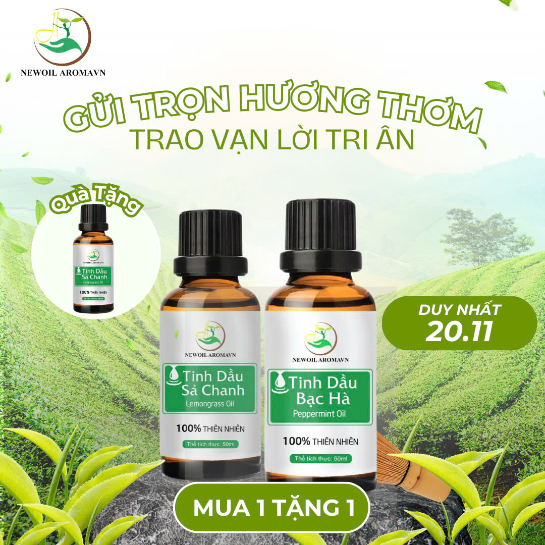 🌿 Tinh dầu thiên nhiên cao cấp – Món quà hoàn hảo để tri ân thầy cô!