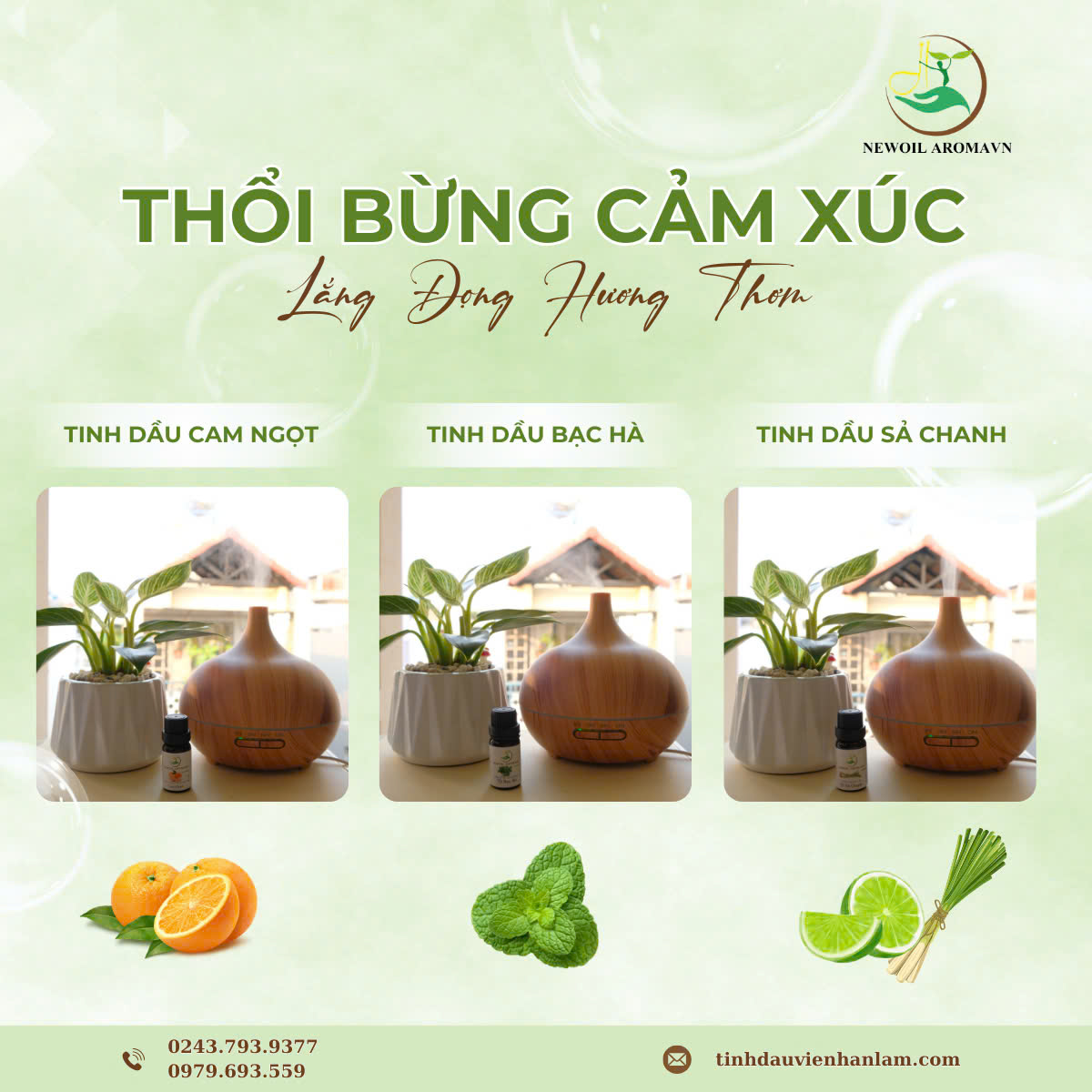 🌿 ĐI LÀM VỀ MỆT MỎI? – ĐỂ NEWOIL AROMAVN GIÚP BẠN RELAX TÂM TRẠNG!