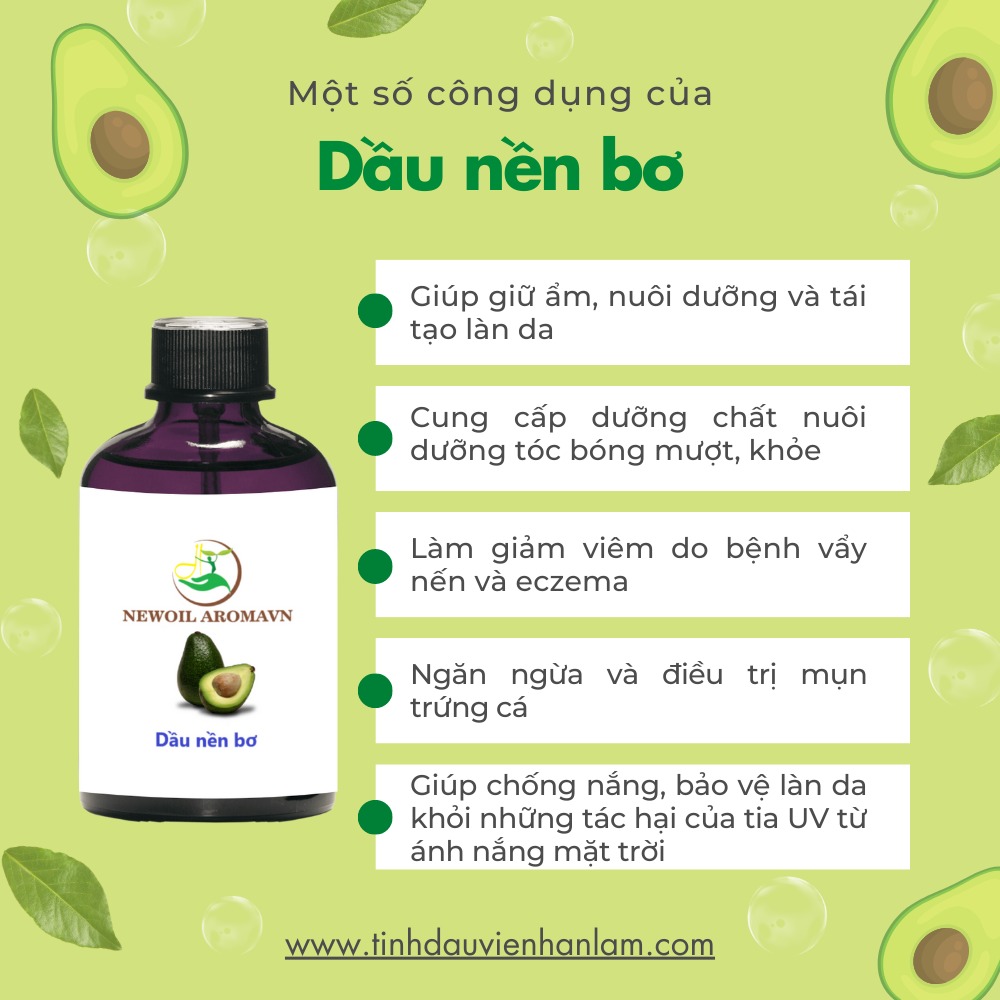 Dầu bơ - Dầu nền nguyên chất