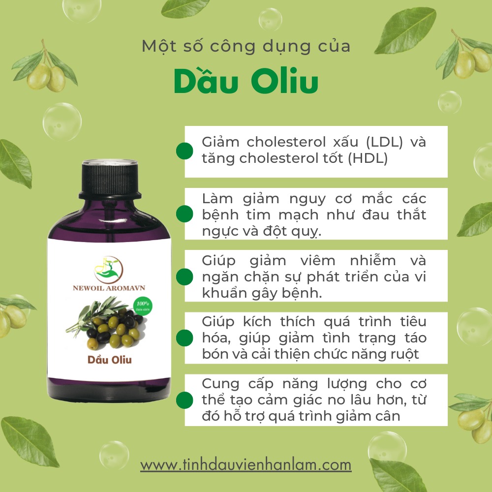 Tác dụng của Dầu Oliu