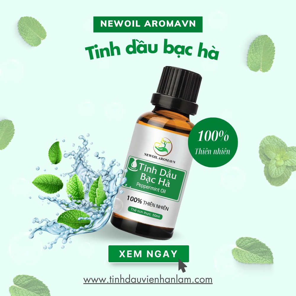 Tinh dầu bạc hà nguyên chất Newoil Aromavn