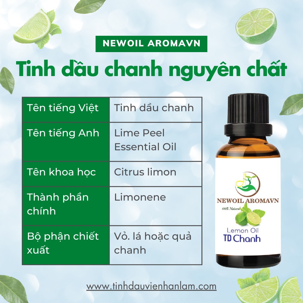 Tinh dầu chanh nguyên chất tự nhiên Newoil Aromavn