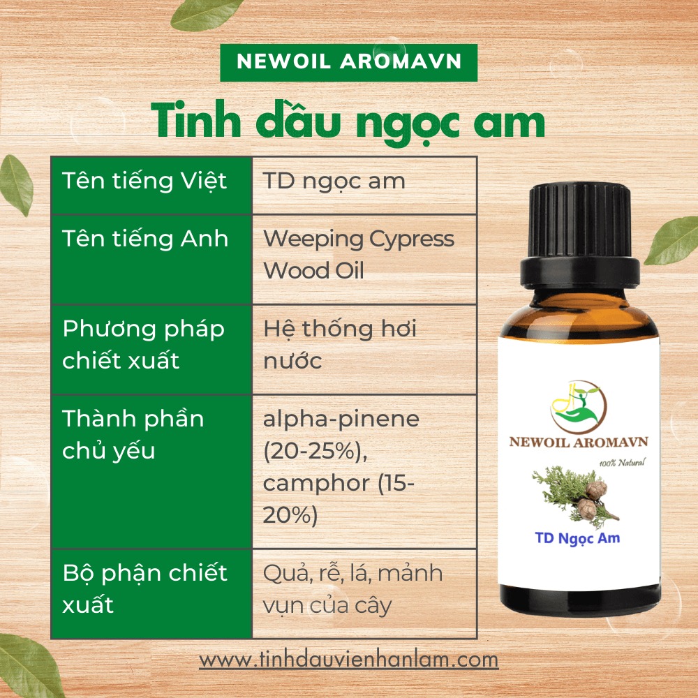 Tinh dầu gỗ Ngọc Am nguyên chất Newoil Aromavn