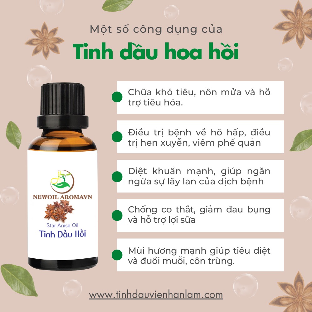 Công dụng và lợi ích của tinh dầu hồi