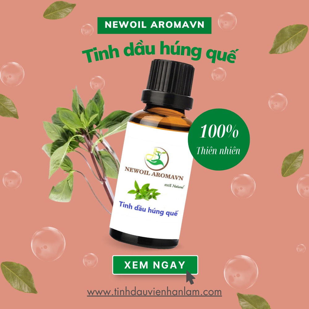 Tinh dầu Húng quế nguyên chất Newoil Aromavn