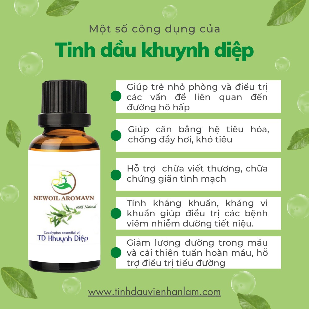 Công dụng và lợi ích của tinh dầu Khuynh Diệp