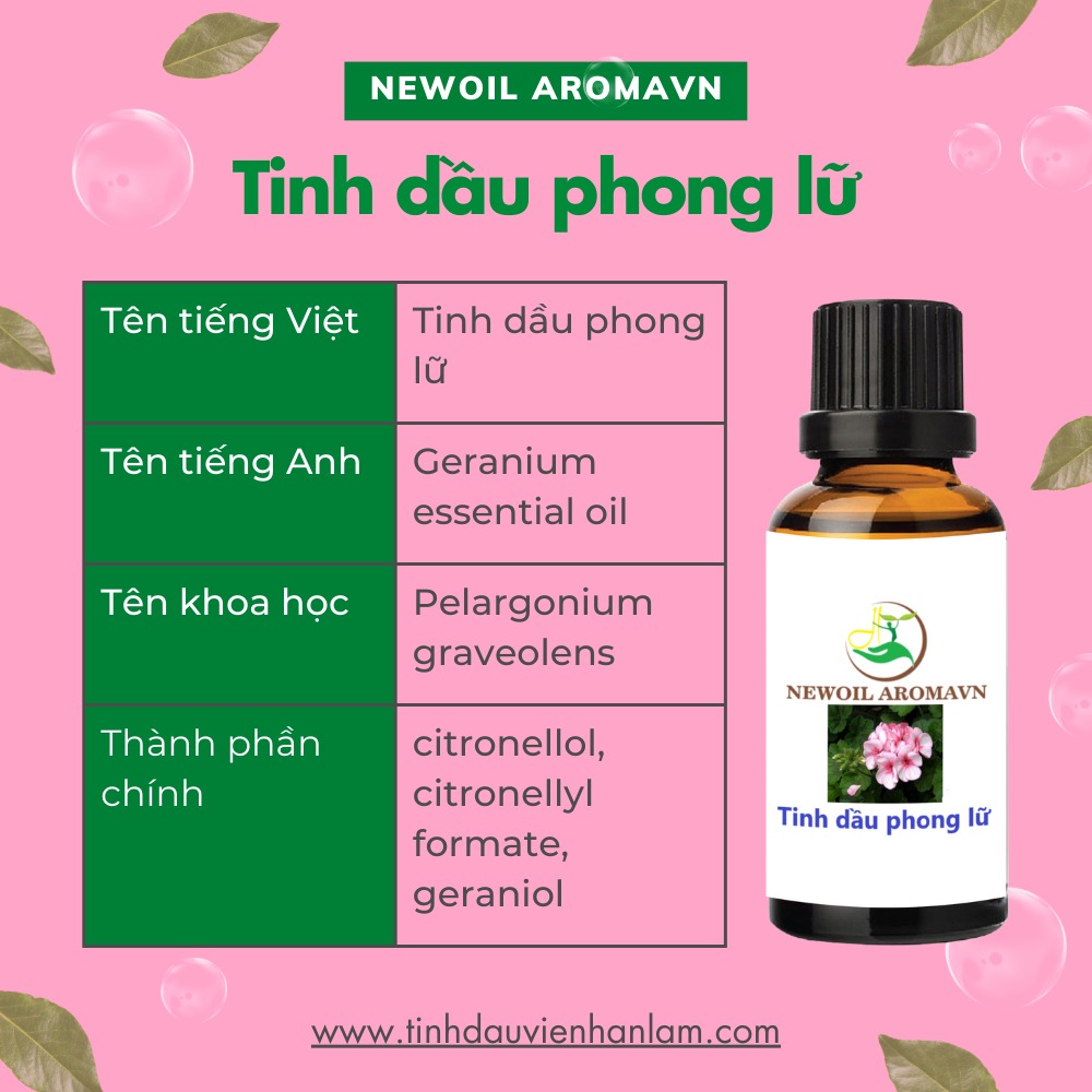 Tinh dầu Phong lữ nguyên chất Newoil Aromavn