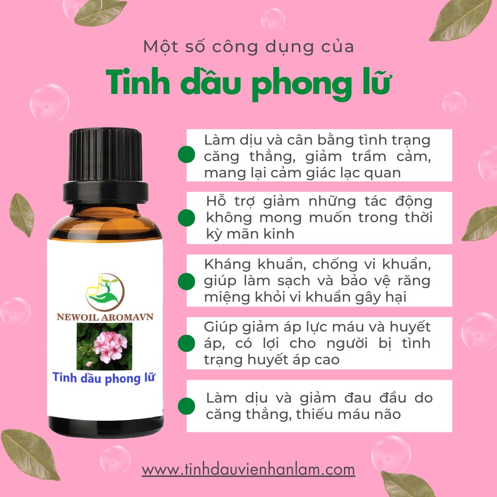 Công dụng và lợi ích của tinh dầu Phong lữ