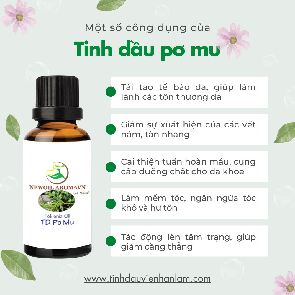 Công dụng và lợi ích của tinh dầu Pơ Mu