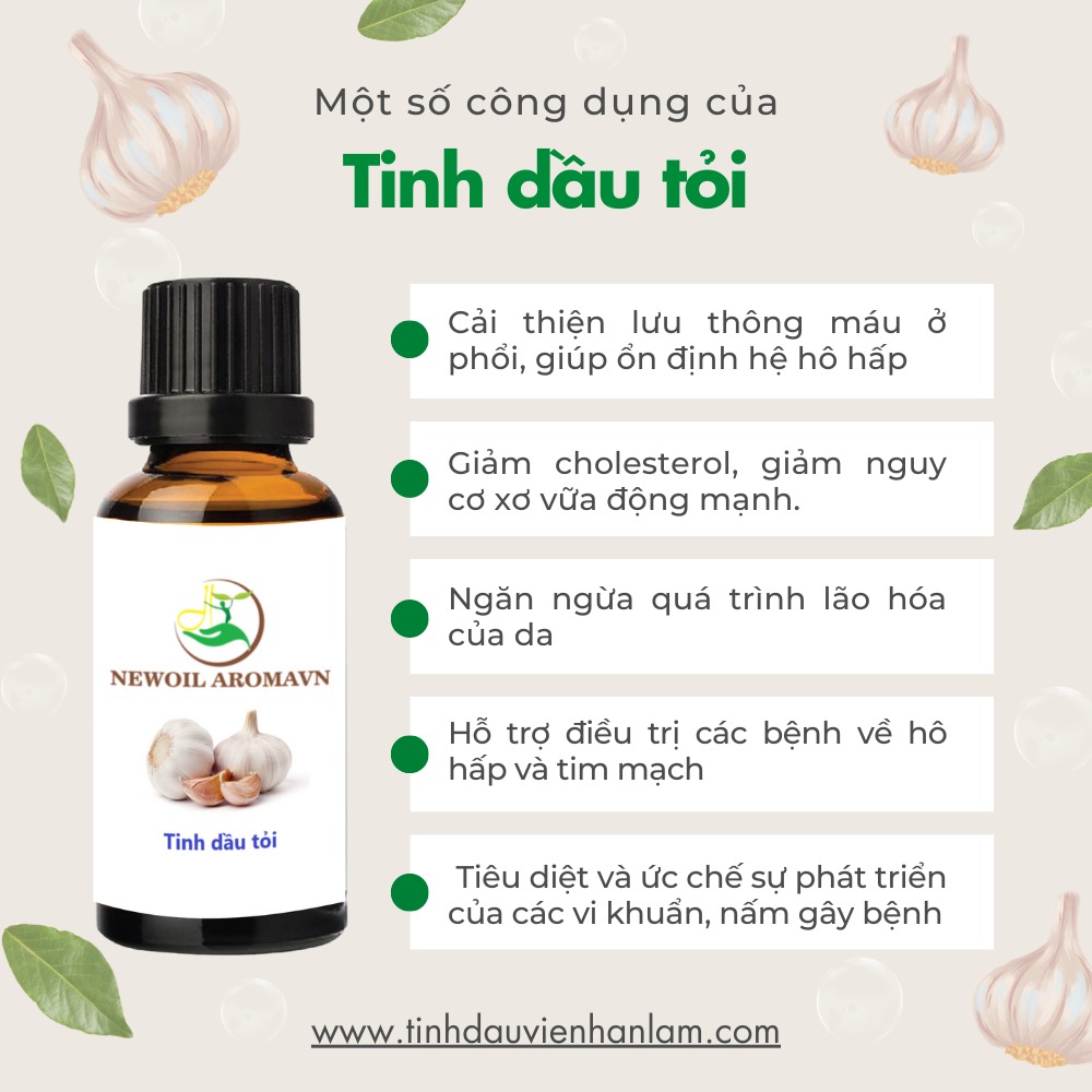 Công dụng và lợi ích của tinh dầu Tỏi