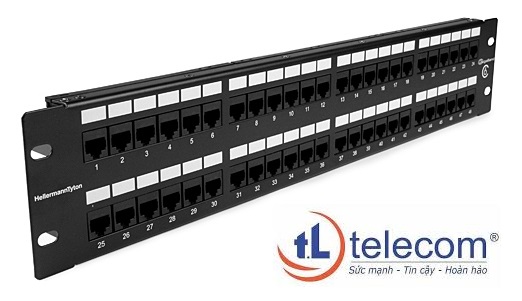 Phân phối patch panel AMP cat5, cat6, UTP, FTP 24,48 port (cổng) chính hãng có CO/CQ cho dự án