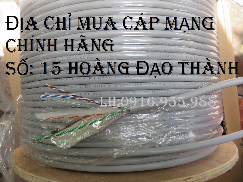 Địa chỉ mua dây cáp mạng chính hãng giá tốt có Co và CQ cho công trình