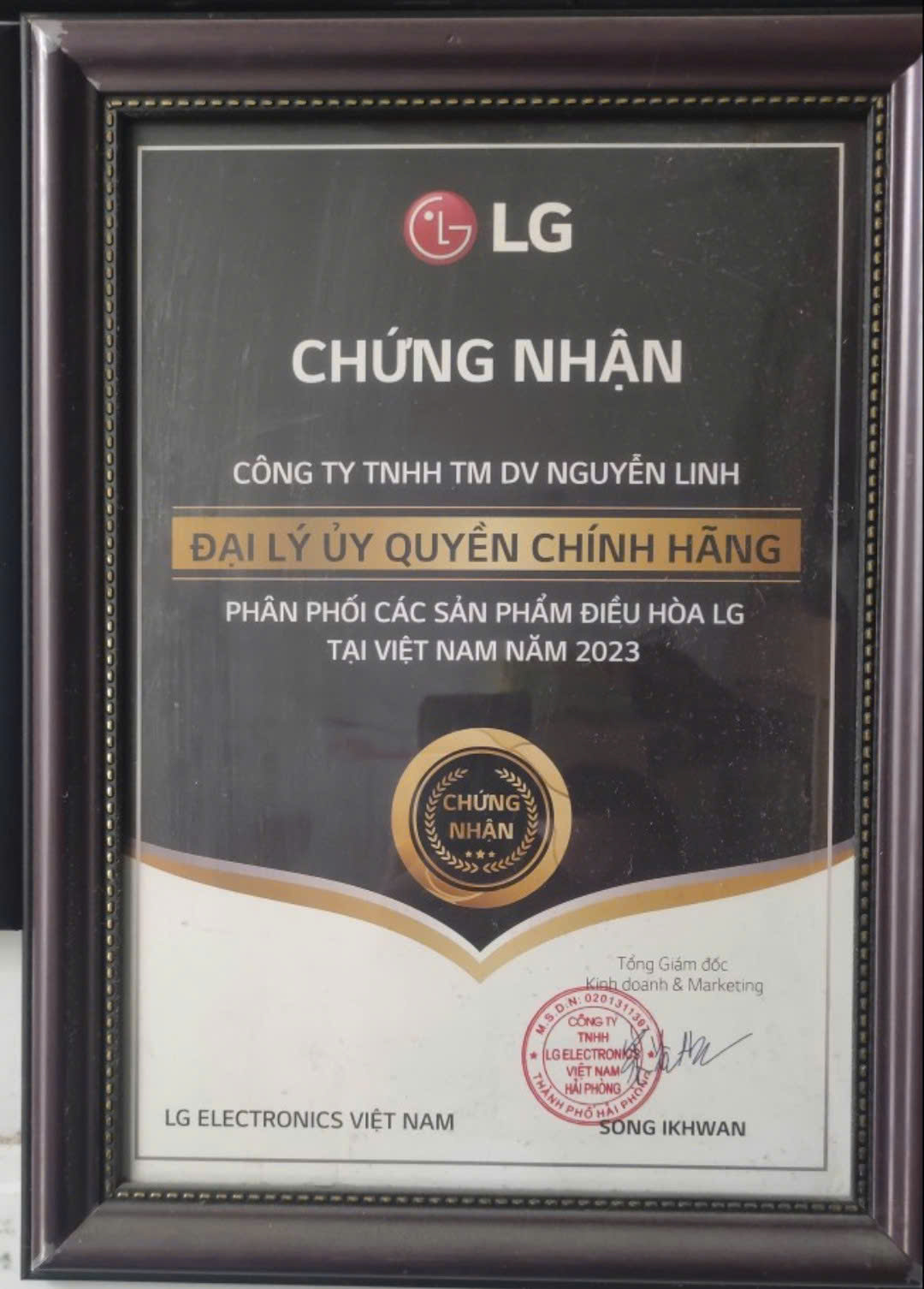 CÔNG TY TNHH TM DV NGUYỄN LINH – ĐẠI LÝ ỦY QUYỀN CHÍNH HÃNG ĐIỀU HÒA LG TẠI VIỆT NAM