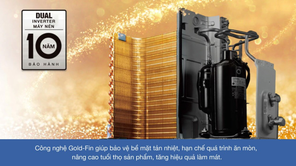 Dàn tản nhiệt Gold Fin là gì? Ưu điểm và lợi ích trên máy lạnh ?