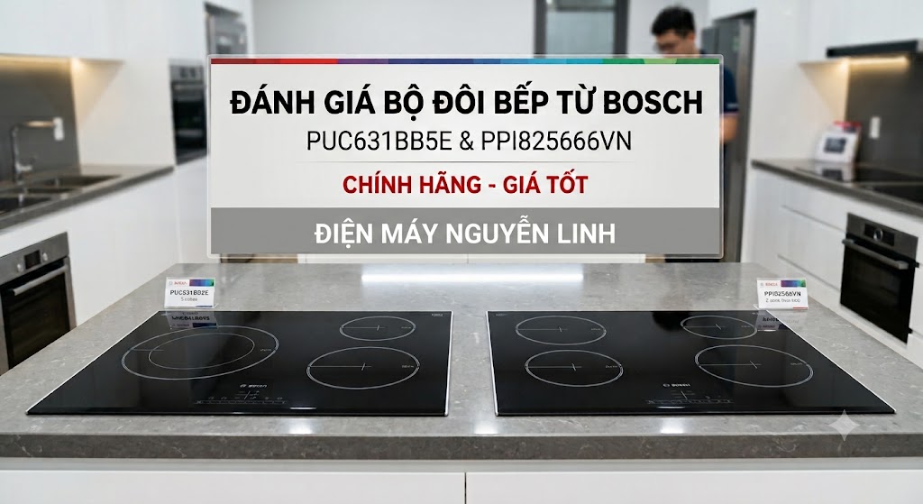 Đánh Giá Bộ Đôi Bếp Từ Bosch PUC631BB5E Và PPI82566VN