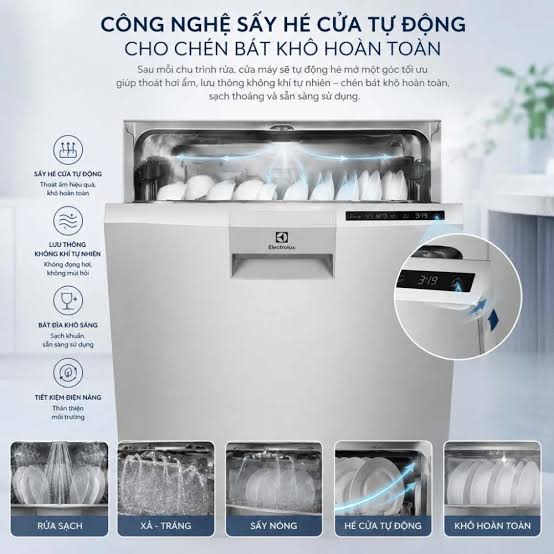Khám Phá Công Nghệ Sấy Tiên Tiến Trên Máy Rửa Chén Electrolux EFF9392SXA