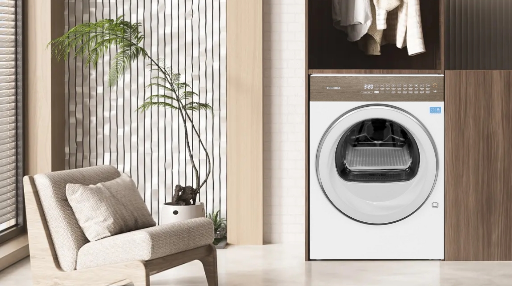 Đánh Giá Chi Tiết Máy Sấy Bơm Nhiệt Toshiba 8 kg TD-T37BS90HWV(WT)
