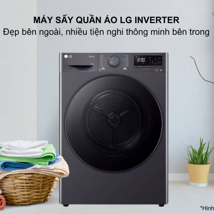 Máy sấy LG Inverter DVHP50M: Sấy khô hiệu quả, tối ưu chi phí điện cho gia đình
