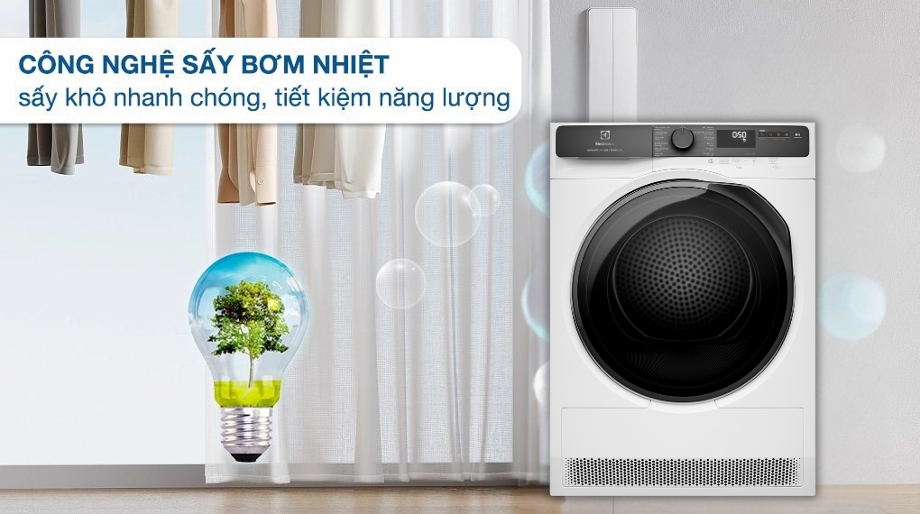 Đánh Giá Máy Sấy Bơm Nhiệt Electrolux UltimateCare 8 kg EDH803J5WC Chi Tiết Từ A-Z