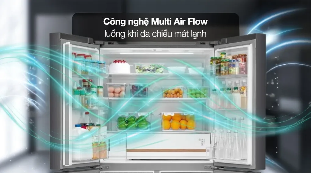 Tủ lạnh Toshiba Inverter 711 lít Multi Door GR-RF900WI-PMV(06)-MG