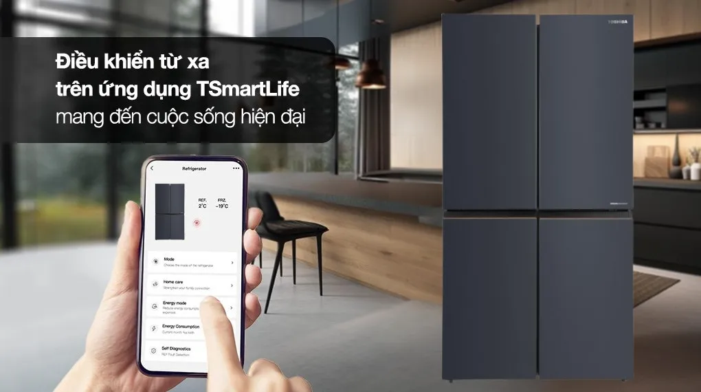 Tủ lạnh Toshiba Inverter 711 lít Multi Door GR-RF900WI-PMV(06)-MG