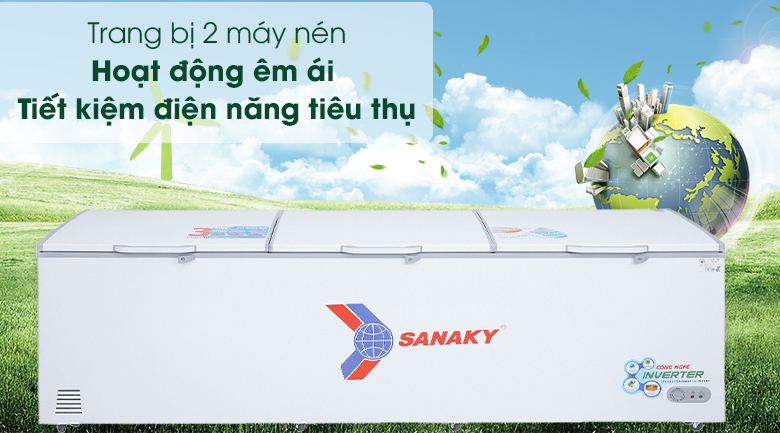 Tủ đông Sanaky 1143.5lít VH-1399HY3