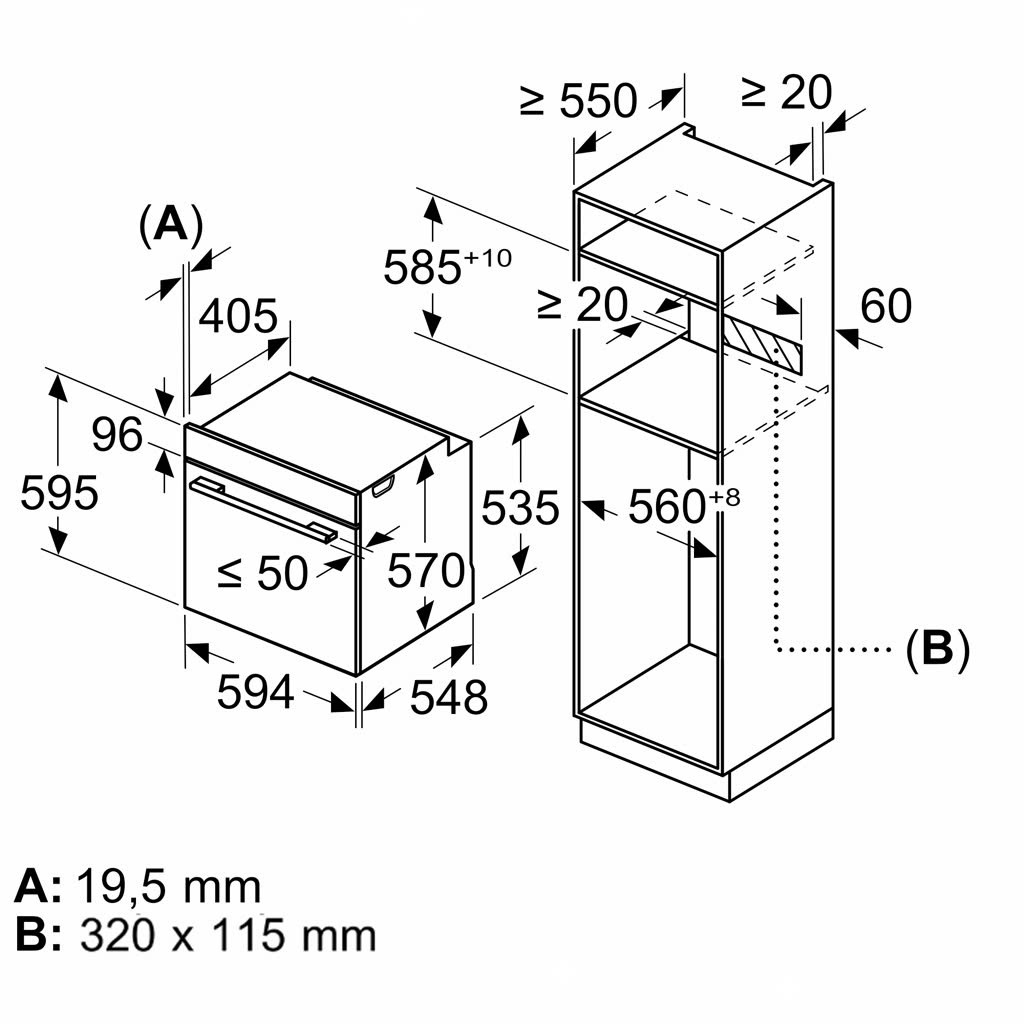 Lò Nướng Âm Tủ BOSCH HBG536EB3 | Serie 6