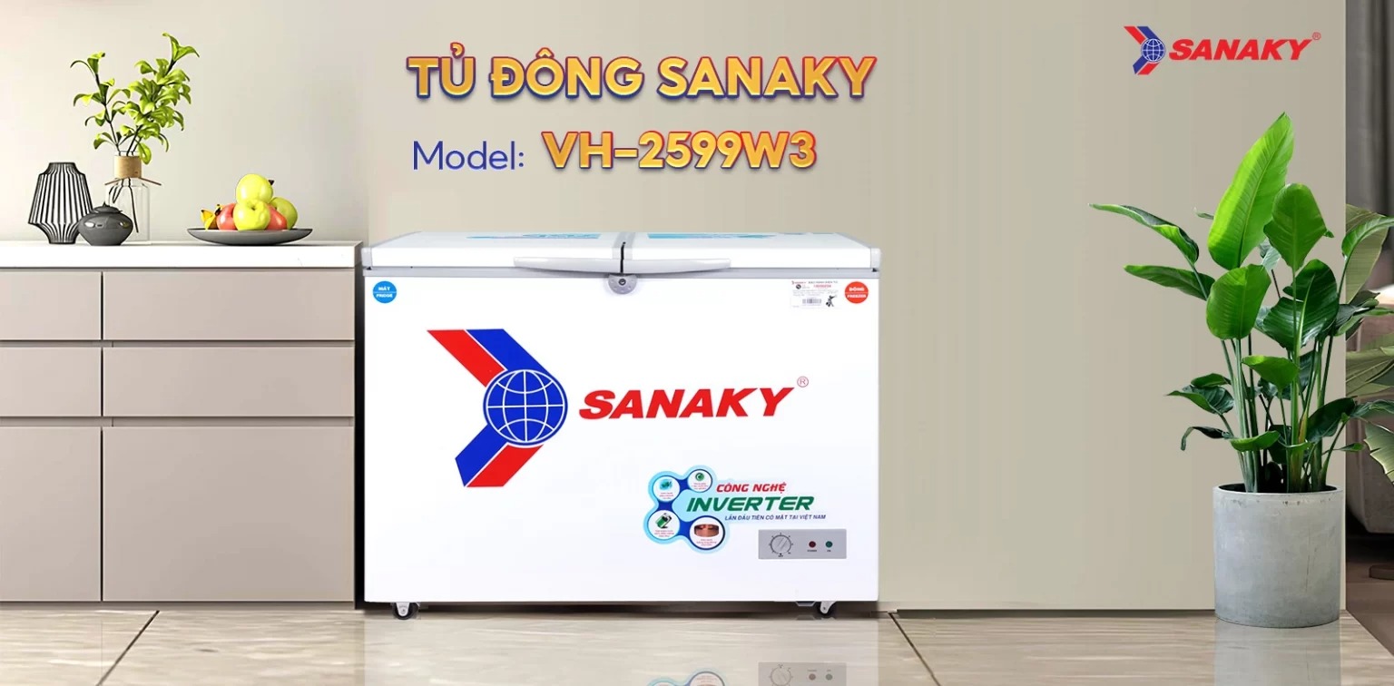 Tủ đông Sanaky Inverter VH-2599W3