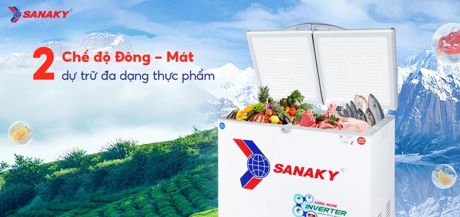 Tủ đông Sanaky Inverter VH-2599W3