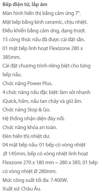 BẾP TỪ TEKA IRF 9480