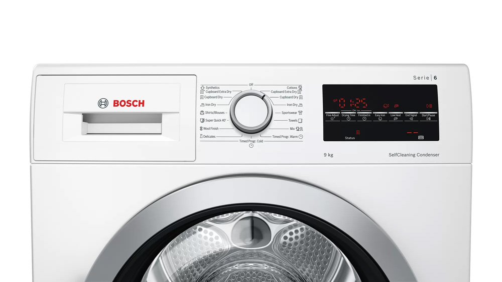 Máy sấy bơm nhiệt Bosch WTW85400SG 9kg Series 6