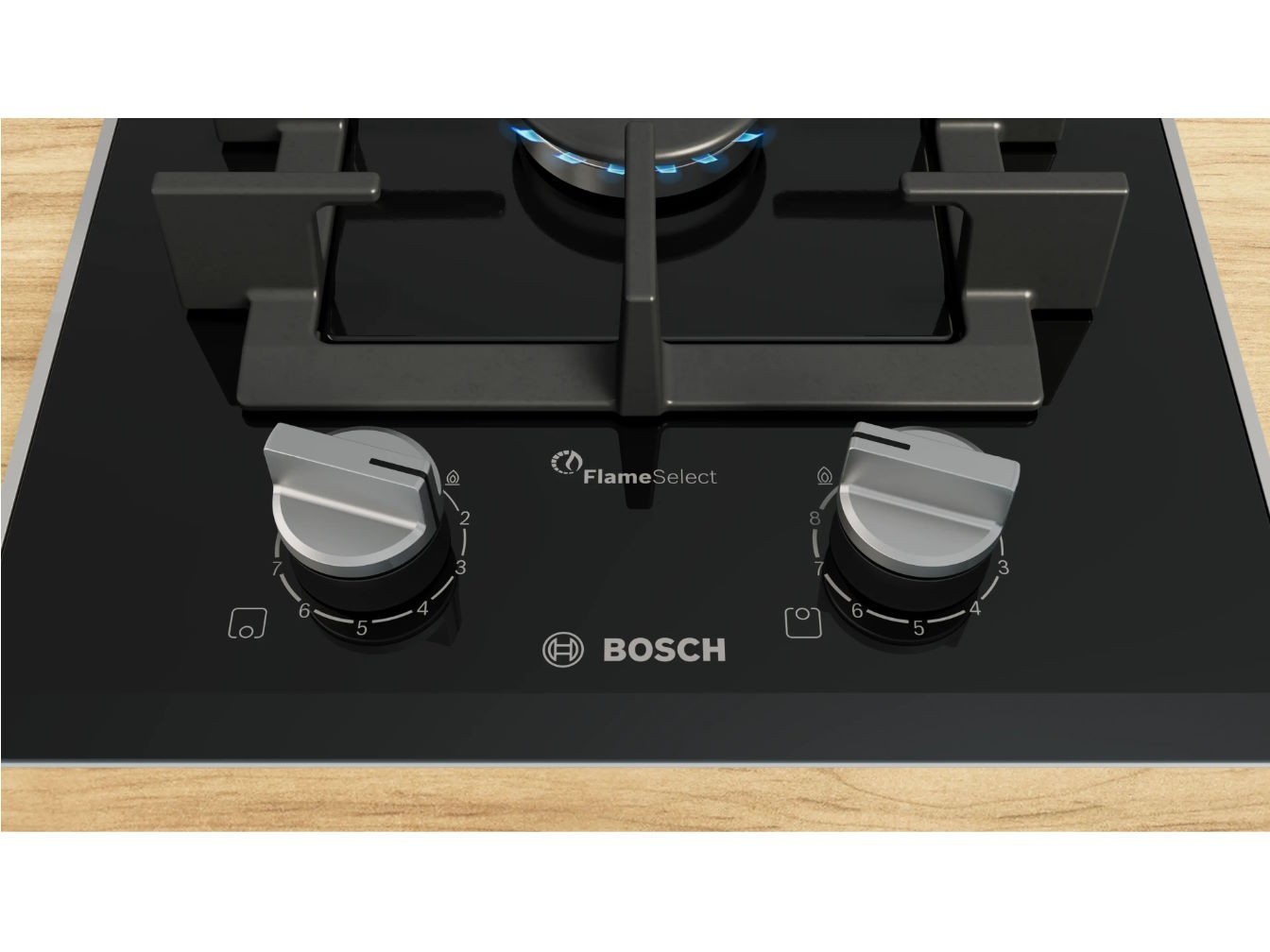 Bếp gas Domino Bosch PRB3A6I40 - 2 vùng nấu