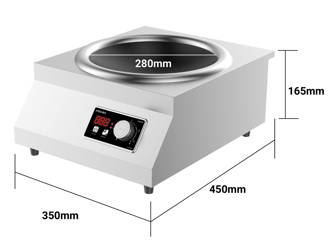 Bếp từ công nghiệp Kocher CI-3600C 3600W