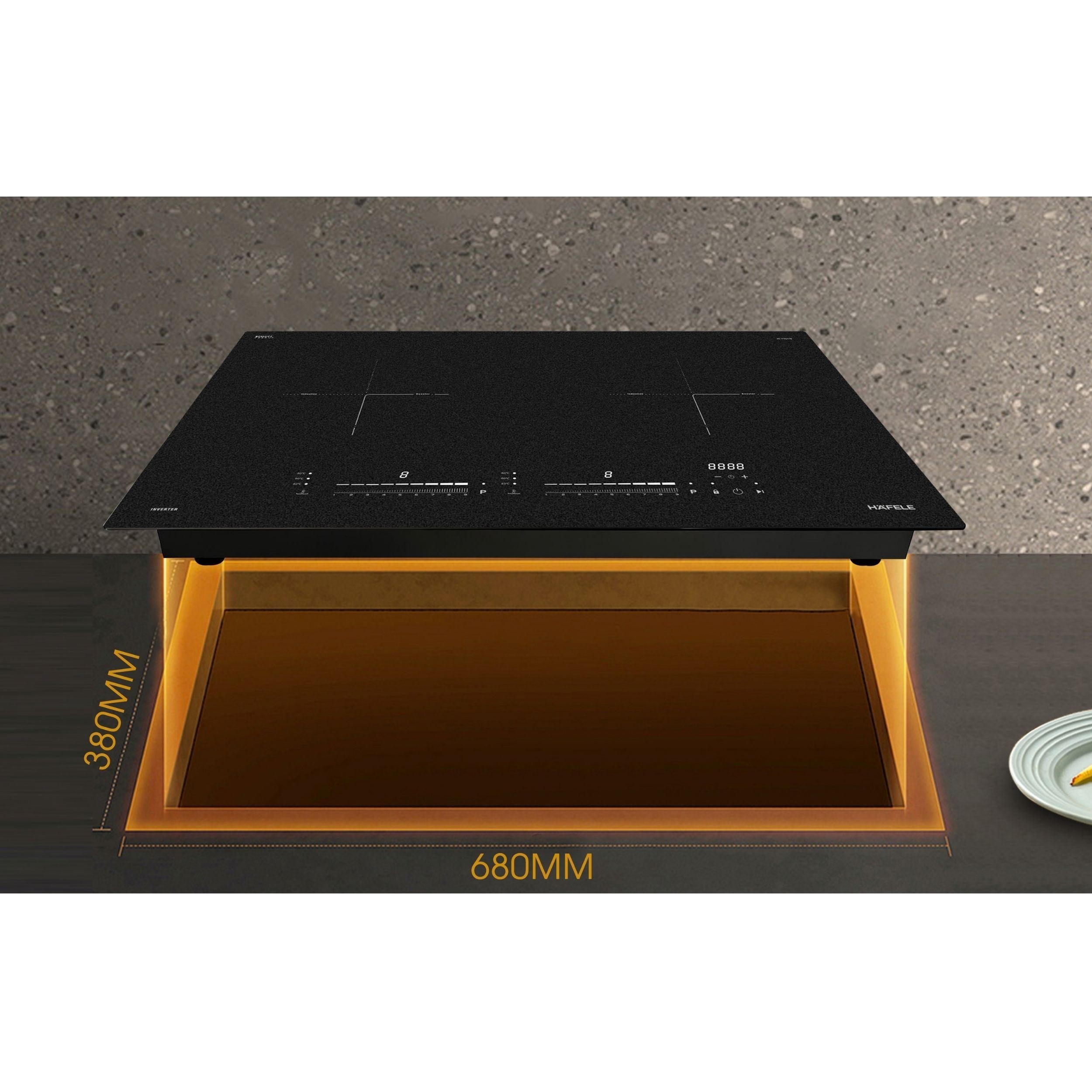 Bếp từ đôi âm Hafele HC-I73244B (536.61.717) 4400W