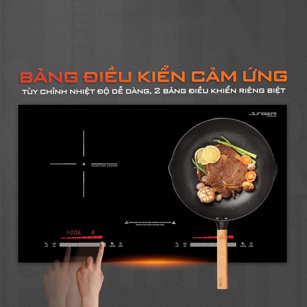 Bếp từ đôi Junger NKD22+ 4400W - Thái Lan