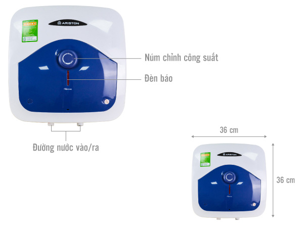 Bình nóng lạnh Ariston Blue 15R 2.5 FE 15L