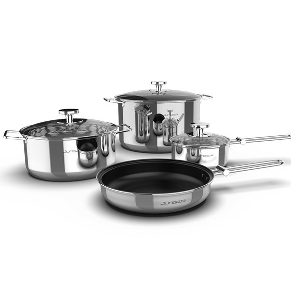 Bộ Nồi Inox 304 Cao Cấp 7 Món Junger CWJ-070