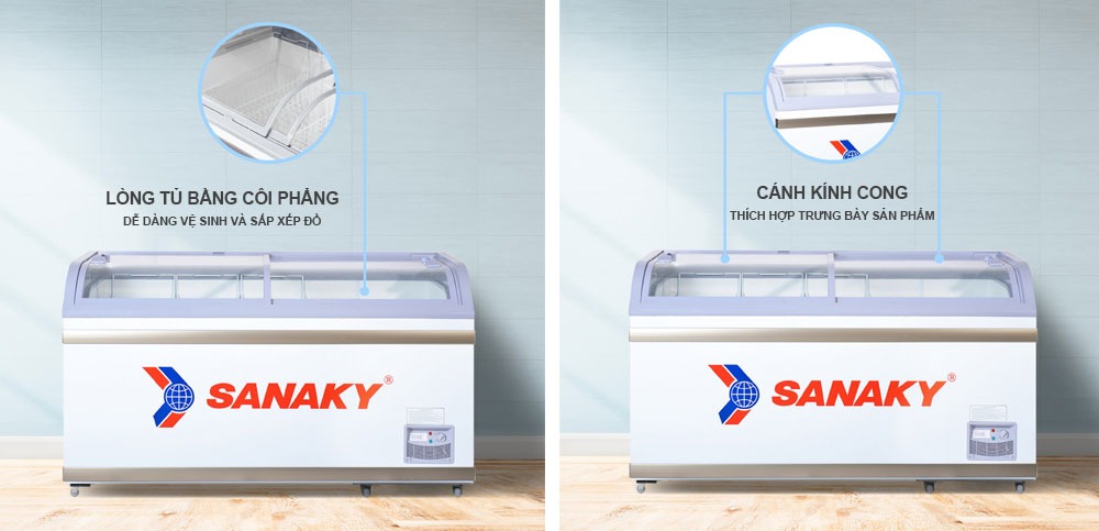 Tủ đông siêu thị Sanaky VH-888K