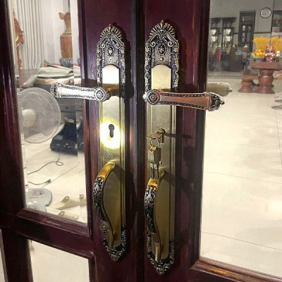 Khóa cửa chính và đại sảnh Demax CL805B BRASS 24K