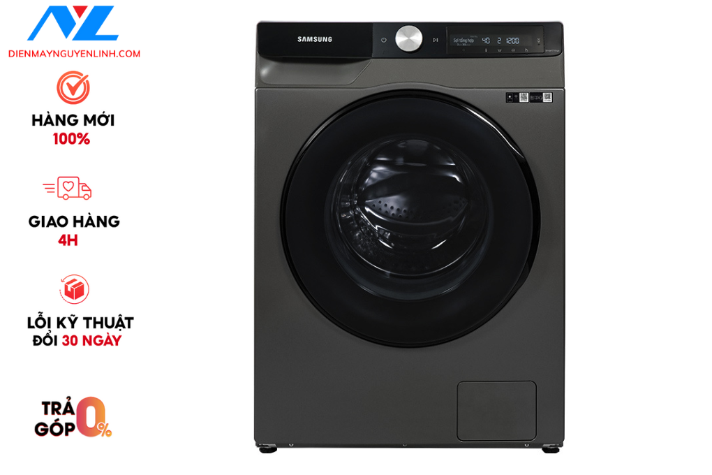 Máy giặt sấy Samsung AI Ecobubble Inverter WD11T734DBX/SV