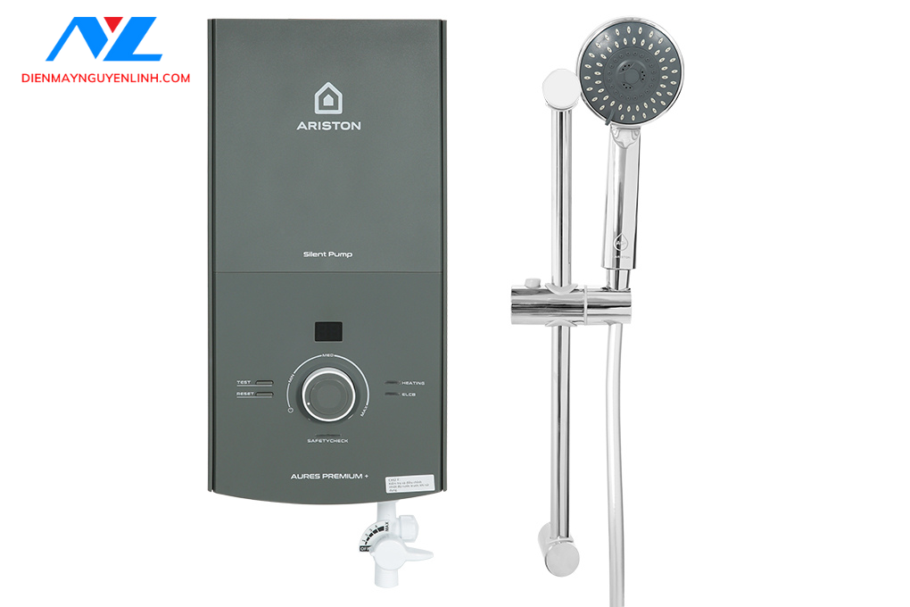 Máy nước nóng trực tiếp Ariston 4500W AURES PREMIUM+ 4.5P-CÓ BƠM